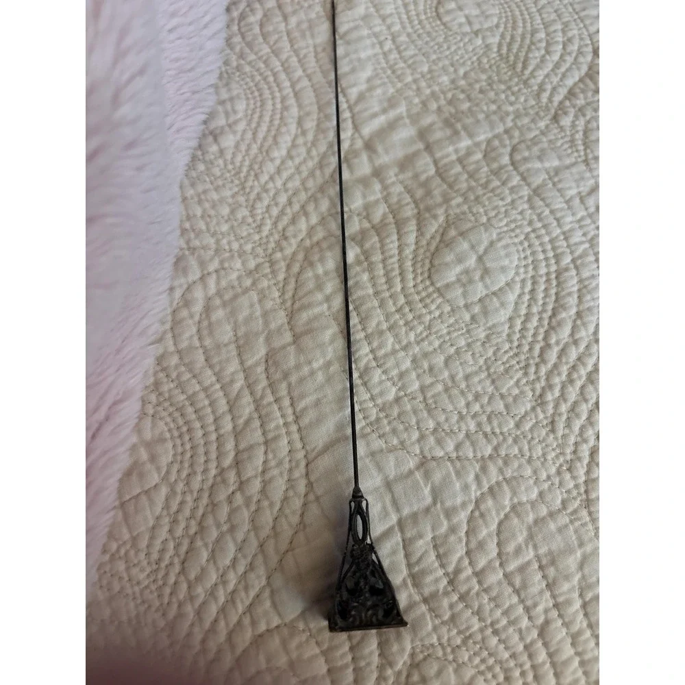 Antique Sterling Silver Mt‎ Vernon Washington's Mansion Souvenir Hat Pin VA